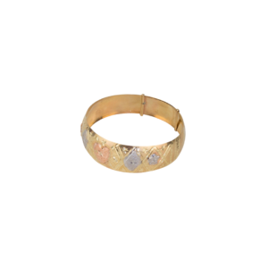 Pulsera aro ajustable dama oro florentino 10K 11.9 gramos