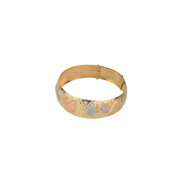 Pulsera aro ajustable dama oro florentino 10K 11.9 gramos