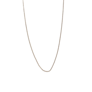 Cadena delgada 40cm en oro blanco de 10k 1.2 gramos